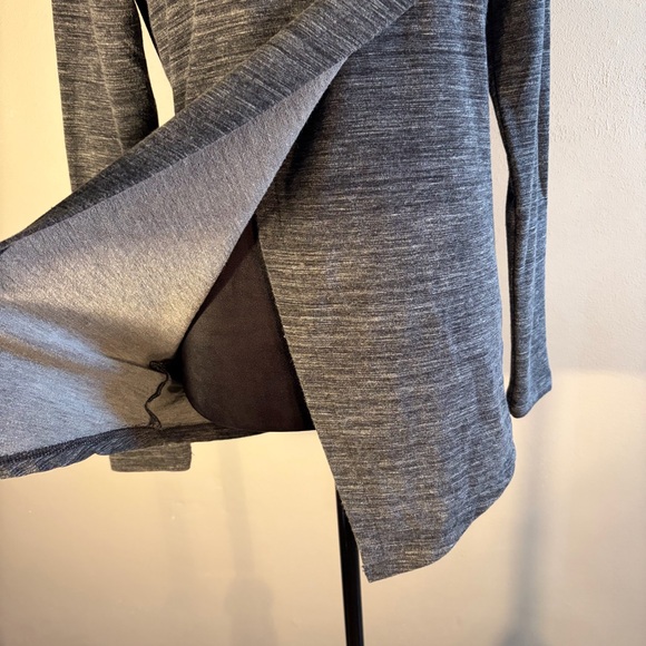 Danskin Cotton Blend French Terry Asymmetrical Yoga Wrap Jacket Women’s Sz Small - Picture 4 of 8